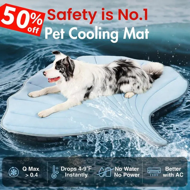 Vagascape Eco-Friendly Cooling Pet Mat for Large Dogs - Portable, Machine Washable, and Ideal for Outdoor Activities