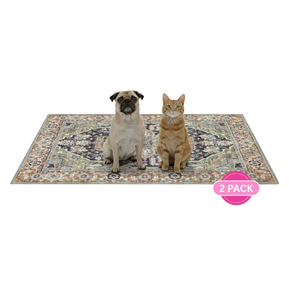 Lovewag Pets Washable Dog Pads - Eco-Friendly and Leak-Proof, Available in Multiple Designs and Sizes (Pack of 2)