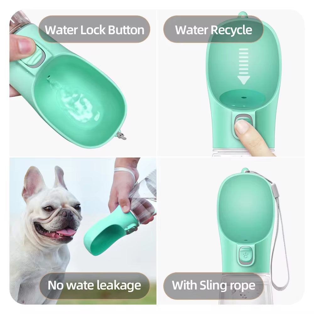 Portable Leakproof Dog Water Bottle for Small and Large Dogs and Cats - Ideal for Outdoor Walks and Hydration Supplies