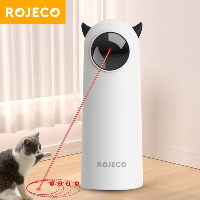 Interactive Automatic Cat Toy with LED Laser - Handheld Electronic Teaser for Indoor Pets