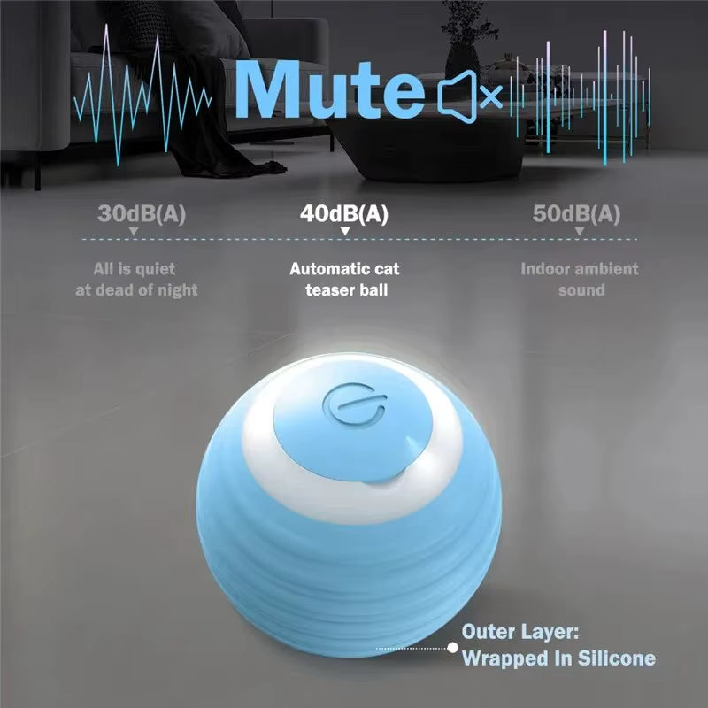 Interactive Electric Cat Ball Toy - Automatic Rolling Training Device for Kittens