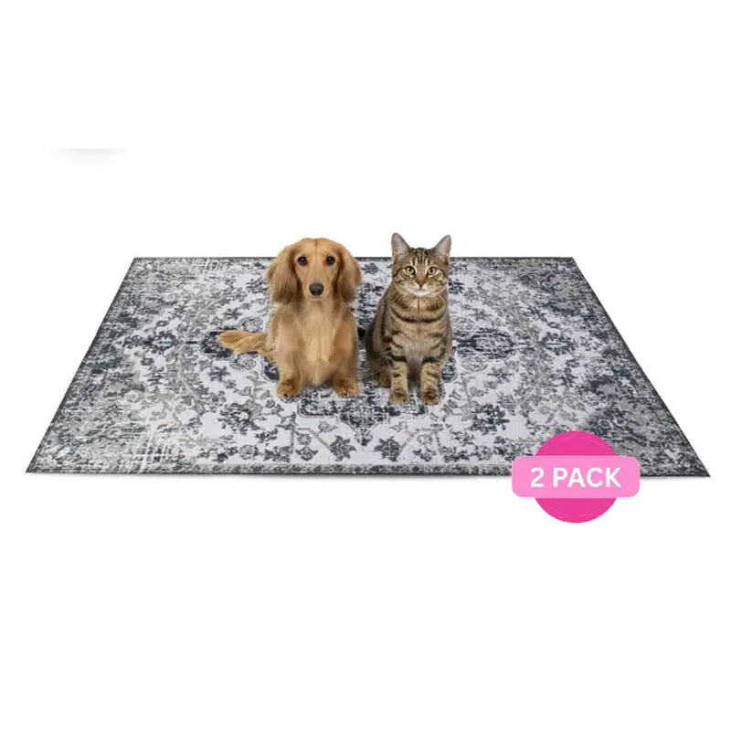 Lovewag Pets Washable Dog Pads - Eco-Friendly and Leak-Proof, Available in Multiple Designs and Sizes (Pack of 2)