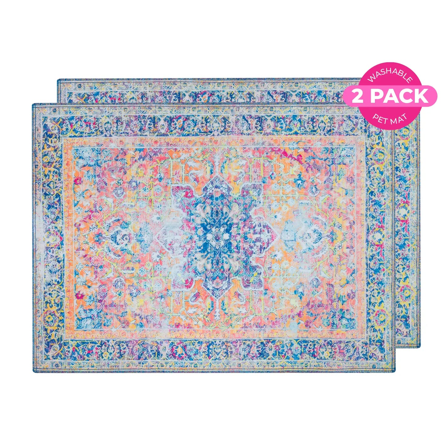 Lovewag Pets Washable Dog Pads - Eco-Friendly and Leak-Proof, Available in Multiple Designs and Sizes (Pack of 2)